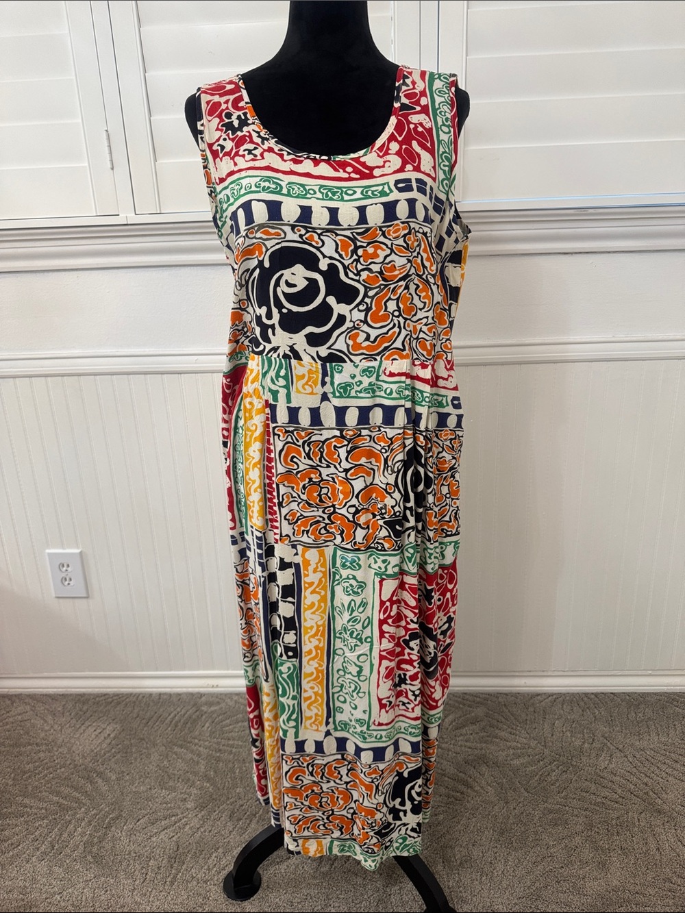 Jam’s World Maxi Sleeveless Multicolor Patterned Dress